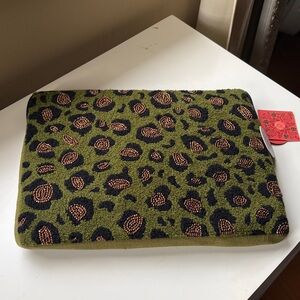 India handmade NDI Olive Green Laptop Sleeve